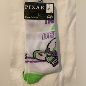 Crew Socks - White and Green (unisex)